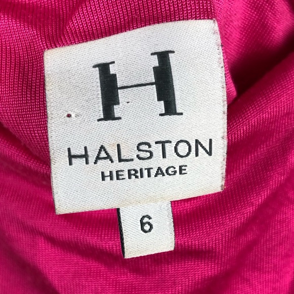 Halston Heritage Beautiful Hot Pink Ruched Dress - Picture 4 of 4